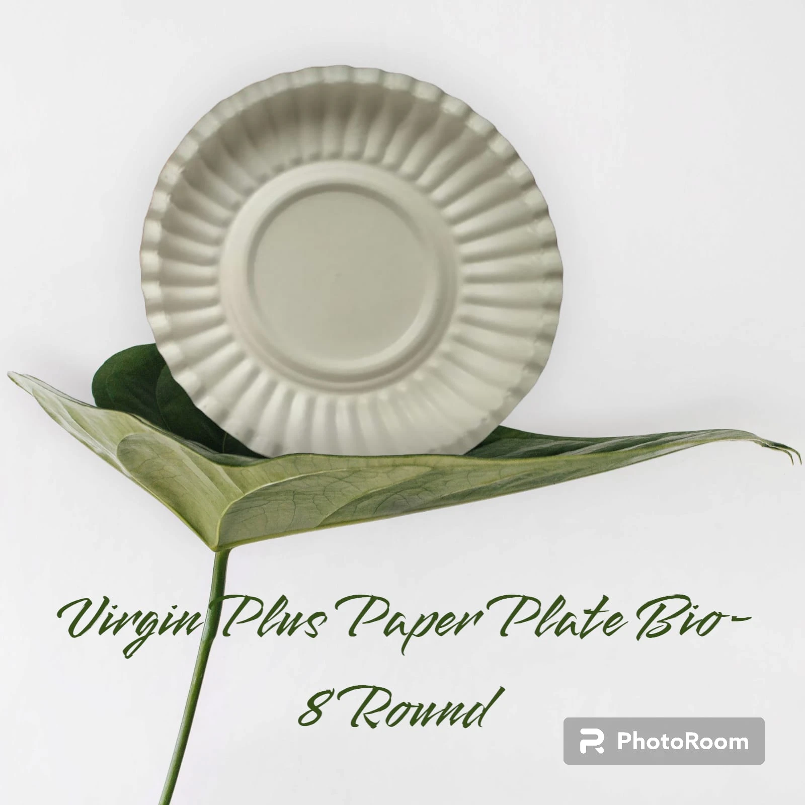 Virgin Plus Paper plate Bio - 8 Round